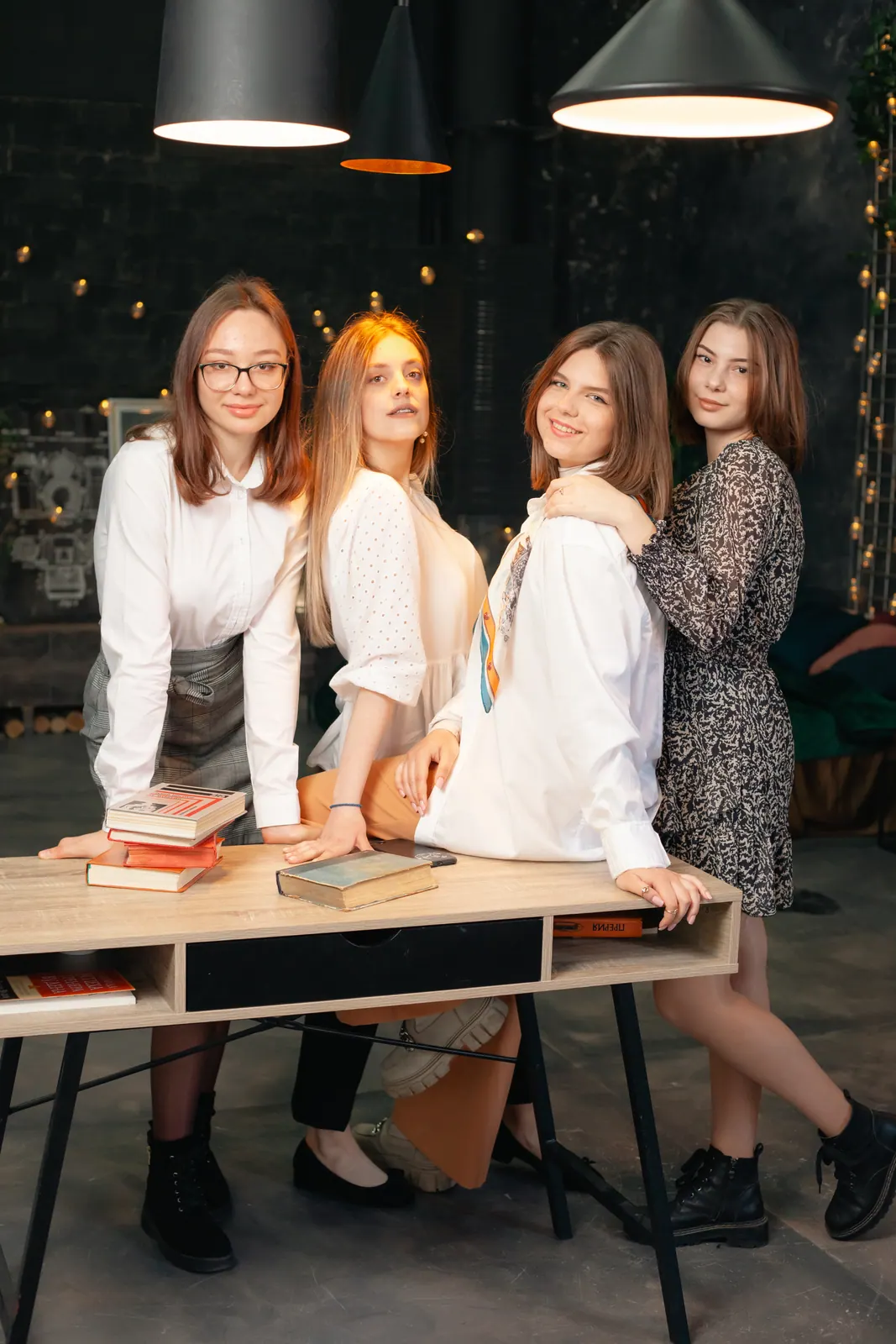 Ședință foto în studio cu clasa · 1