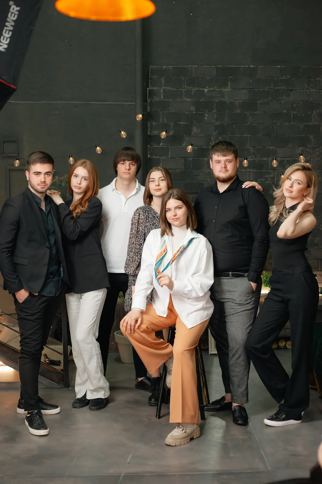 Ședință foto în studio cu clasa · 2